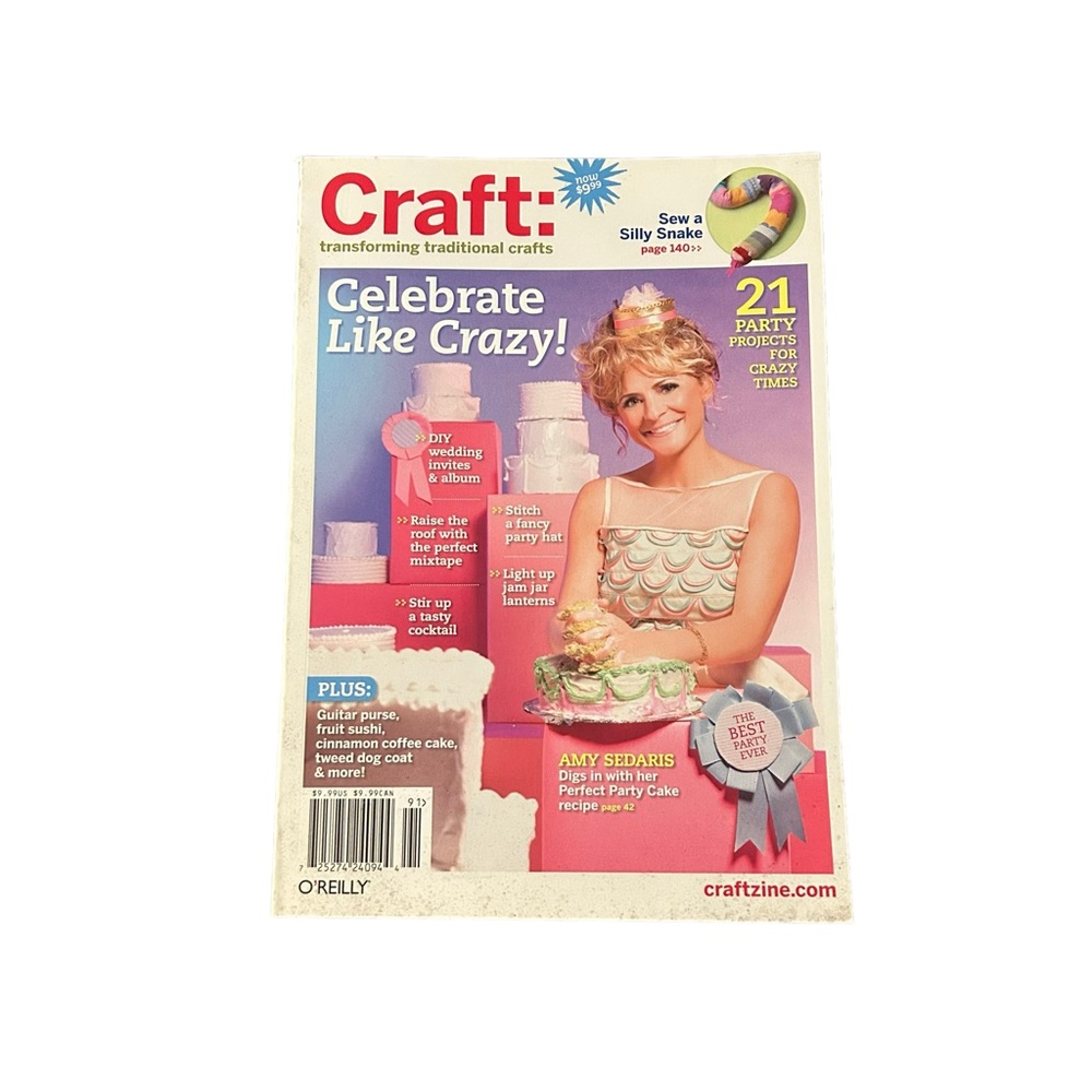 SALE Craft Magazine Vol 10 2009 21 Party Projects DIY Handmade Amy Sedaris Cover